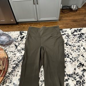 Lululemon Dark olive base pace 25 inch leggings